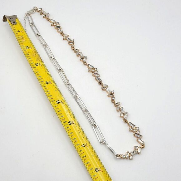 Rhinestone Goldtoned Necklace - Picture 2 of 7